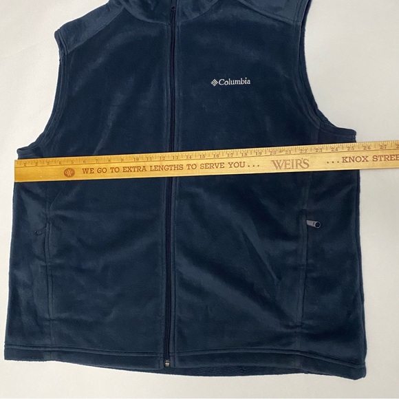 Columbia Mens Fleece Full Zip Collared Vest w/ Zipper Pockets XL - Picture 6 of 7